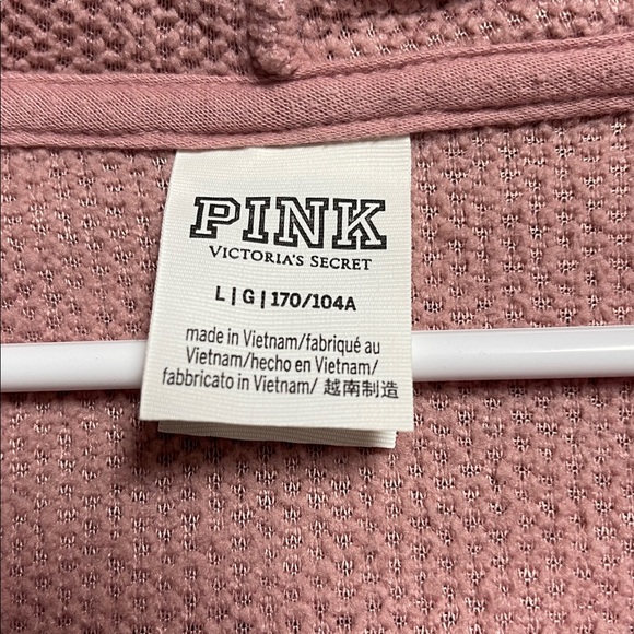 PINK VS Sherpa Fleece 2-Tone Half Zip Hoodie - Picture 4 of 7